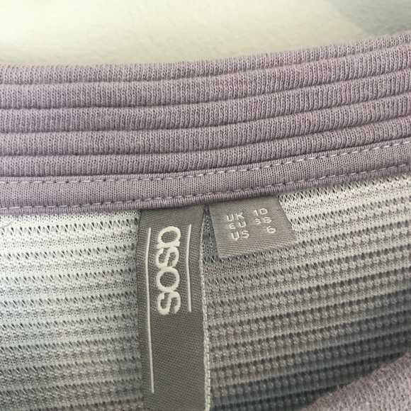 ASOS oversized lilac sweatshirt with bow sz 6 or medium - Picture 5 of 5